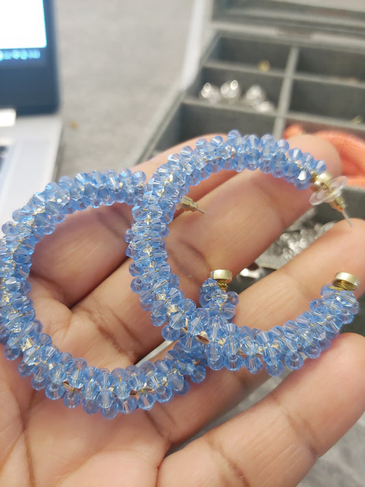 Handmade Earrings -  Blue