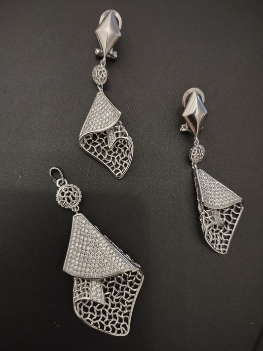 One of a kind Silver Earrings